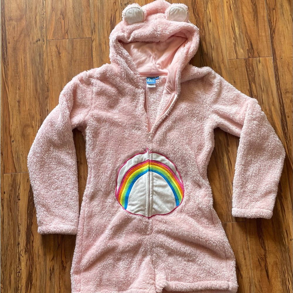 Care Bears Pink Halloween XL Romper Costume Pajamas ADULT
